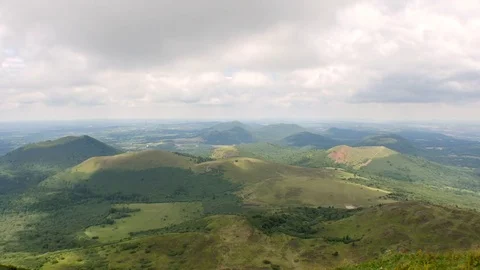 Mountain range of puy de dome Timelapse 4K 1 Stock Footage 78164793