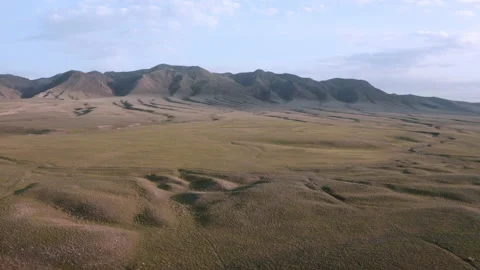 Mountain range with relief hills Stock Footage 238993900