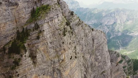 Mountain range. Rocky mountains in Grlo Sokolovo gorge. Stock Footage 201695532