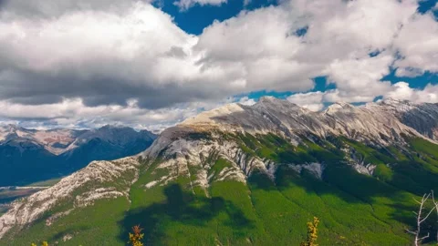 Mountain Range Rotation Full Rundle Range Time Lapse 4K Stock Footage 138656827