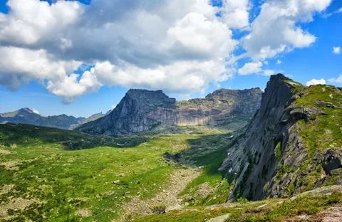Mountain range - "Sleeping Sayan" Stock Photos