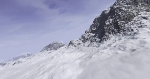 Mountain Range Stunt Flying (2160p 29.97) Stock Footage 247458474