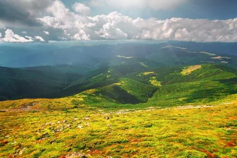 Mountain range  in summer Foto stock