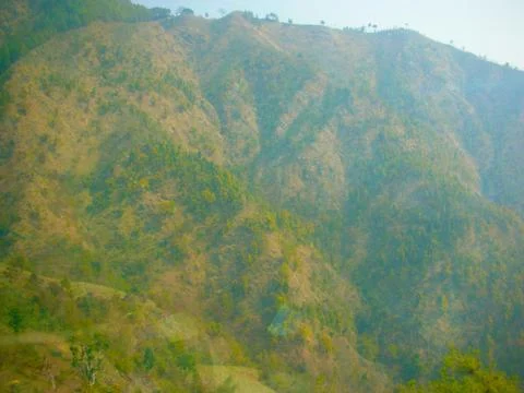 A mountain range in summer Foto stock