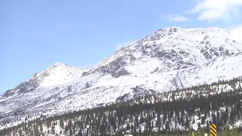 Mountain Range In The Sun Stock Footage 77135348