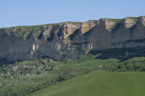 Mountain range in the vicinity of the Gumbashi pass. Karachay-Cherkessia Stock-Fotos