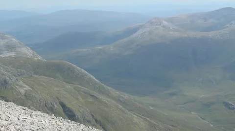 Mountain Range View HD File Stock Footage 10680029