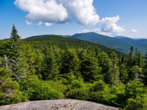 Mountain Range Vista, Mahoosuc Range, Maine Stock Photos