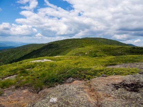 Mountain Range Vista, Mahoosuc Range, Maine Stock Photos