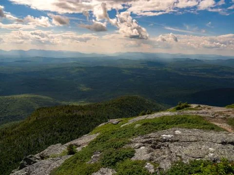 Mountain Range Vista, Mahoosuc Range, Maine Stock Photos