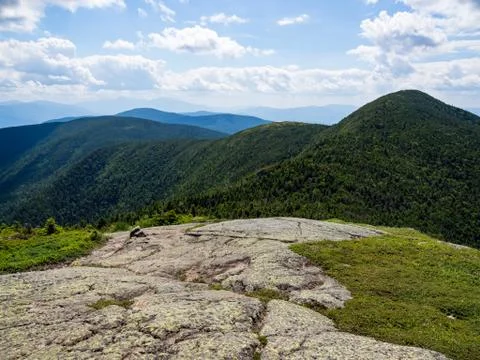 Mountain Range Vista, Mahoosuc Range, Maine Stock Photos