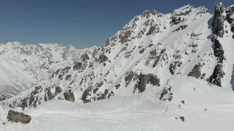 Mountain Range Winter Inspiring Landscape Snow Cold Sea Of Clouds Stockbeeldmateriaal 237818689