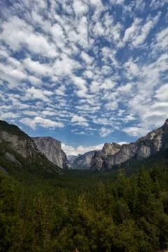 Mountain Range in Yosemite Stock Photos