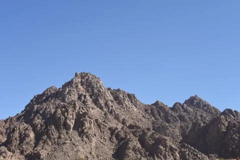 Mountain ranges in the deserts Stock Photos