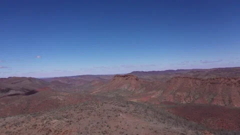 Mountain ranges pan Arkaroola Stock Footage 143995428