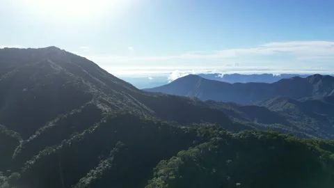 Mountain Ranges on a sunrise Video stock 231203456