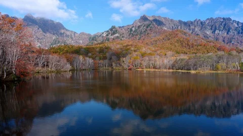 Mountain Reflected in a Scenic Pond (time lapse) Stock Footage 120764869