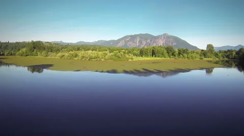 Mountain reflection Stock Footage 40745786