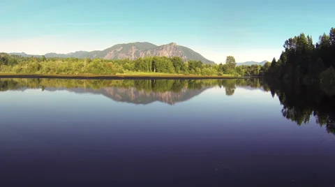 Mountain reflection Stock Footage 40749843