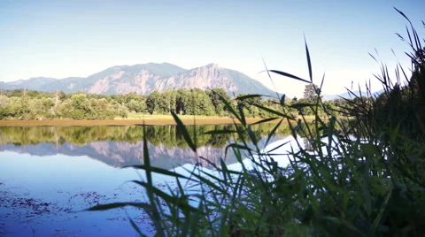 Mountain reflection Stock Footage 40751122