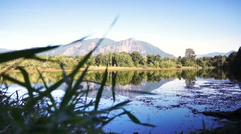 Mountain reflection Stock Footage 40751225