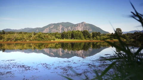 Mountain reflection Stock Footage 40751305