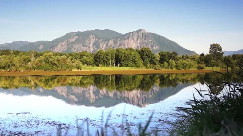 Mountain reflection Stock Footage 40751888