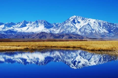 Mountain reflection Stock Photos