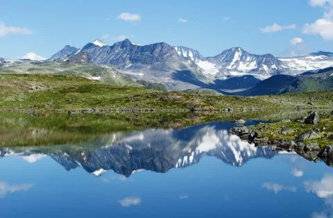 Mountain reflection Stock Photos