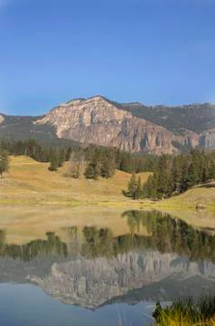 Mountain reflection Stock Photos