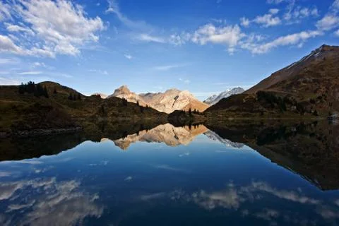 Mountain reflection Stock Photos
