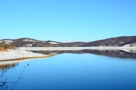 Mountain reflection Foto stock