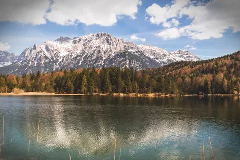 Mountain reflection Stock Photos