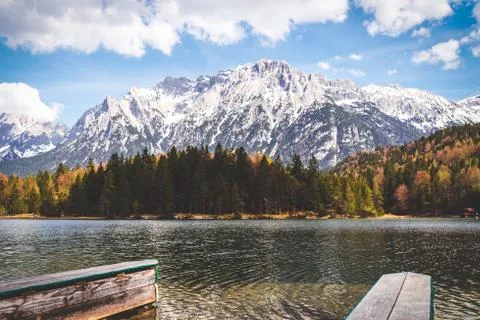 Mountain reflection Stock Photos