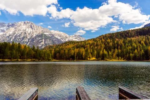 Mountain reflection Stock Photos