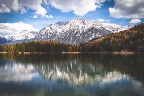 Mountain reflection Stock Photos