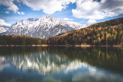 Mountain reflection Stock Photos