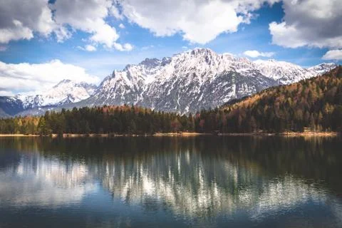 Mountain reflection Stock Photos