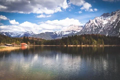 Mountain reflection Stock Photos