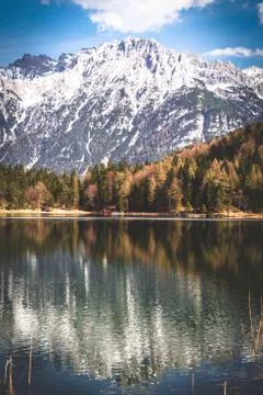 Mountain reflection Stock Photos