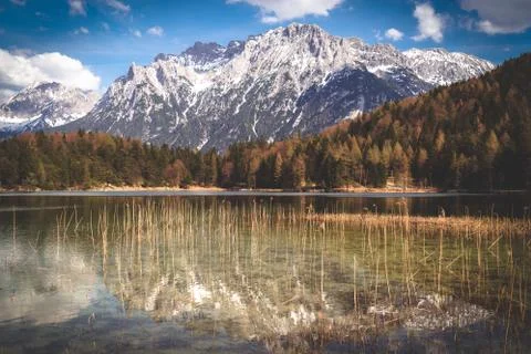 Mountain reflection Stock Photos