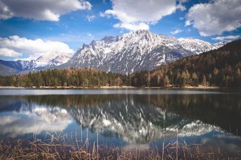 Mountain reflection Stock Photos