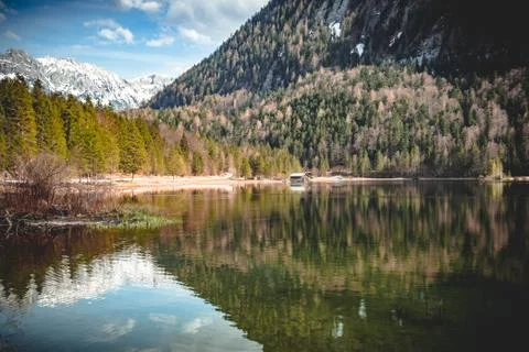 Mountain reflection Stock Photos