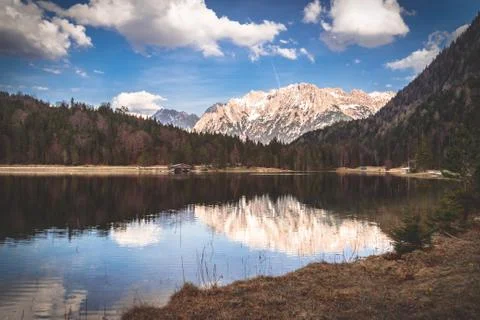 Mountain reflection Stock Photos