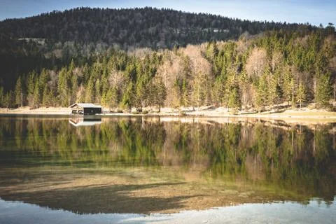 Mountain reflection Stock Photos
