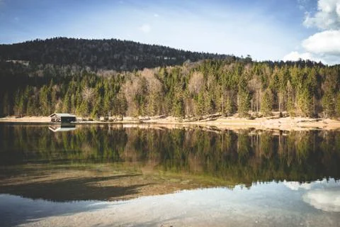 Mountain reflection Stock Photos