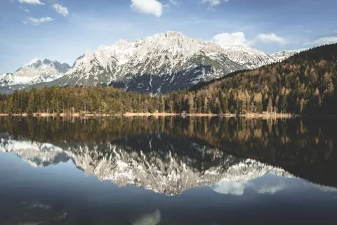 Mountain reflection Stock Photos
