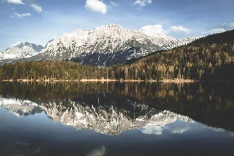 Mountain reflection Stock Photos
