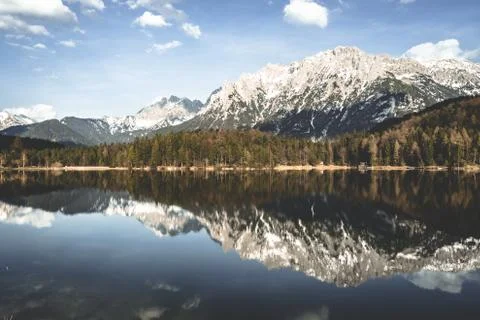 Mountain reflection Stock Photos