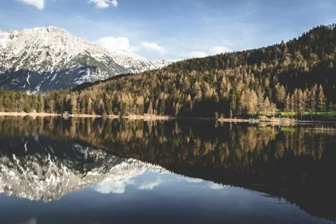 Mountain reflection Stock Photos